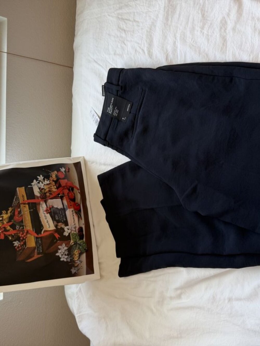 NWT Aritzia Wilfred The Effortless Pant Dark Night Navy Size 8 Tall